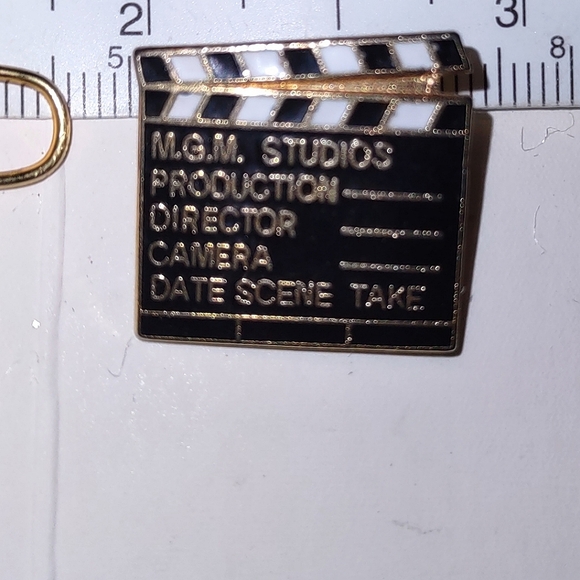 MGM Film Movie Clapper Board Pin Lot of 2 - Picture 10 of 14